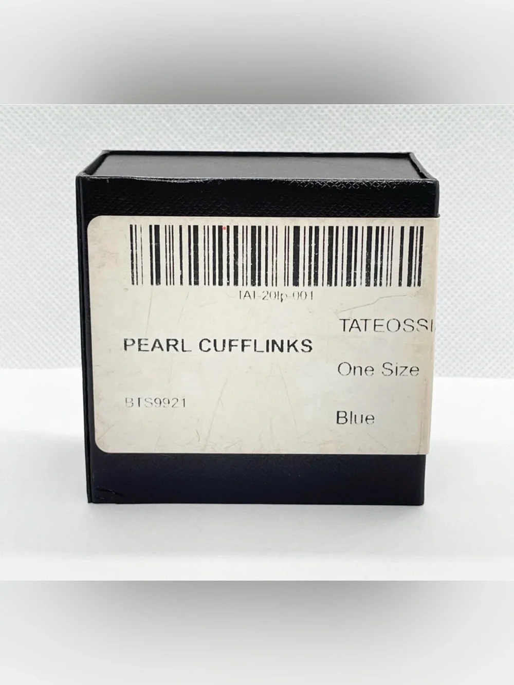 Tateossian Pearl Ball Cufflinks Silver Tone Gray Boxed Designer Luxury Modern